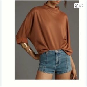 Anthropologie Whitley Mock Neck Women’s Top size Medium